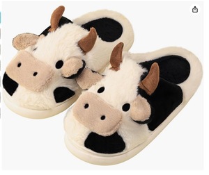 Vente en Gros Chaude Pantoufles en Cheveux de Vache à Semelle TPR Doublure en Peluche, Pantoufles de Mode avec de Nouvelles Fonctionnalités en Gros - Product Image 4
