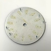 28.5mm blu quadrante luminoso in acciaio inox orologio impermeabile Case Mod parti per NH35/36 movimento meccanico automatico