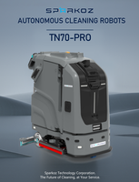 Machine de nettoyage de sol robotisée sans fil professionnelle Janz TN70, largeur 510 mm, navigation laser, lavage et essorage, charge automatique
