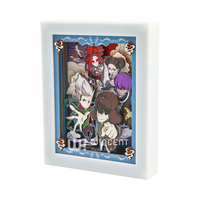 Lampe LED Wincent 3D en papier découpé, boîte à lumière, personnage d'anime, lampe de nuit, diorama superposé, cadre décoratif pour la maison, cadeau créatif