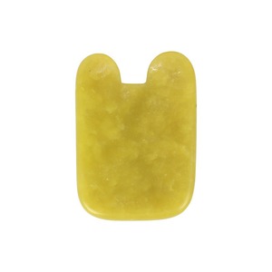 Mejor precio 100% Natural Anti-envejecimiento verde Jade masajeador Facial Xiuyan Jade Gua Sha terapia con Control de sincronización para adelgazar la cara - Product Image 5