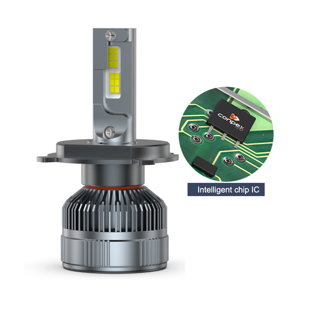 For 2025 New Design 65W 6500LM H9 LED Headlight Bulb with Built-in Fan Cooling USA Bridgelux CSP Chip for Car