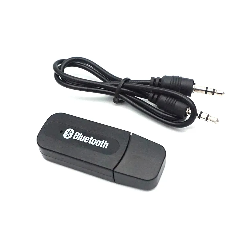 Bluetooths Audio Receiver Wireless Stereo Sender Adapter Aux USB For Car TV UK