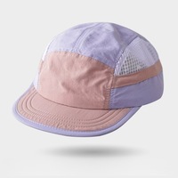 Gorra de Campamento de Malla de Nailon con Bloques de Color Personalizados, Ligera y de Secado Rápido, Gorra Común para Senderismo y Campamento