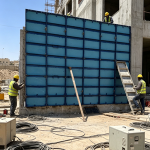 <span class=keywords><strong>Coffrage</strong></span> PVC pour murs, dalles et colonnes, panneaux <span class=keywords><strong>en</strong></span> plastique pour béton sur <span class=keywords><strong>palette</strong></span> <span class=keywords><strong>en</strong></span> <span class=keywords><strong>bois</strong></span>, emballage export - Product Image 1