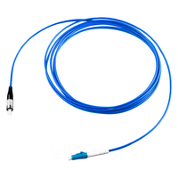 Cordon de brassage optique FTTH LC SC Monomode OS2, câble de raccordement avec gaine PVC LSZH, perte d'insertion 0,3 dB, pour réseau télécom, 1m, 1 fibre, G657A1