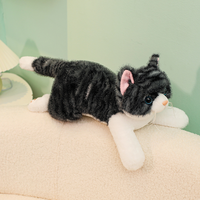 Jouets en peluche personnalisés OEM/ODM, chaton réaliste, mignon et doux, dessin animé, vente chaude