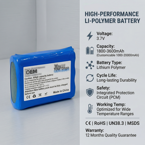 Batería Recargable de Alta Capacidad para Altavoz Inteligente Portátil, 3.7V 2000-10000mAh, Carga Rápida, Batería de Iones de Litio para Altavoz con IA - Product Image 5