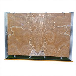 Losa de Ónix Natural Amarillo Pulido de 15-25 mm de Espesor para Encimeras de Cocina Interiores y Pisos de Villas con Garantía de por Vida - Product Image 1