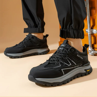 Bottes de sécurité unisexe pour la vente en gros, toutes saisons, avec embout en acier anti-écrasement, anti-perforation et semelle extérieure en caoutchouc antidérapante