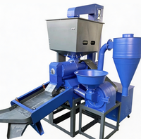 Moulin à riz diesel haute efficacité, machine commerciale multifonctionnelle pour le décorticage et le broyage du riz