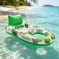 Fauteuil flottant gonflable en maille respirante Mart, chaise de piscine pliable pour adultes