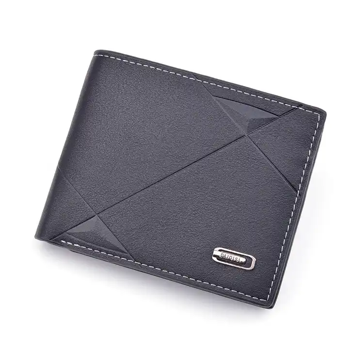 New Short Men Wallets Small Casual Coin Pocket Name Engraved Male