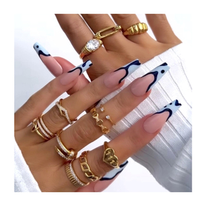 Mode Design Personnalisé Abs Plastique Français Conseils Clair Transparent 24Pcs <span class=keywords><strong>Faux</strong></span> Ongles Mignon Conception Prêt À <span class=keywords><strong>Coller</strong></span> <span class=keywords><strong>Faux</strong></span> Ongles - Product Image 1