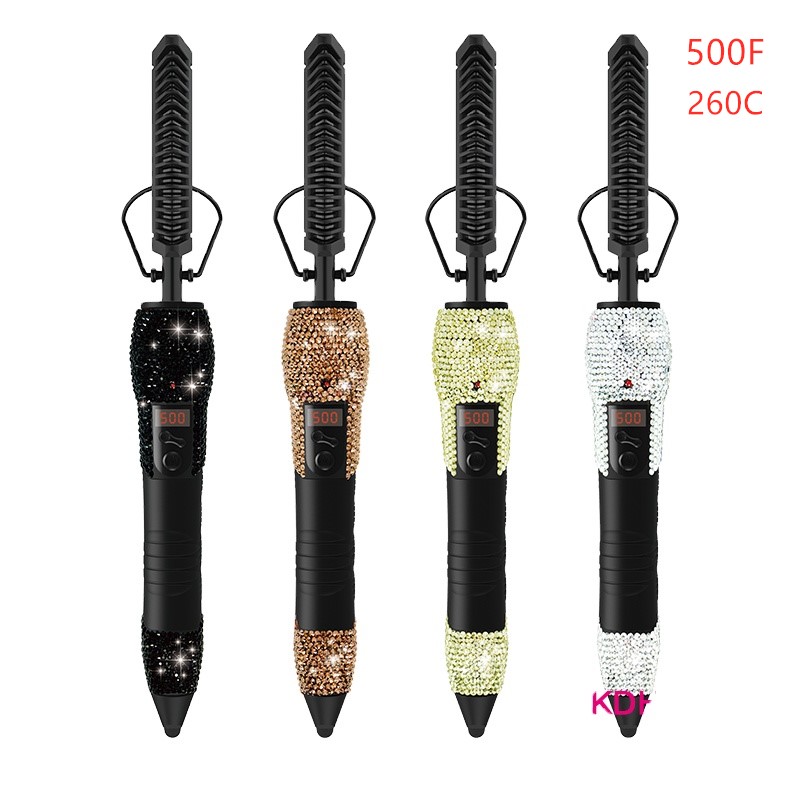 Профессиональная Нейл-арт Краска Bling медный Электрический горячая расческа 500 градусов с украшением в виде кристаллов Электрический горячая расческа для завивки волос выпрямитель нажатия щетки