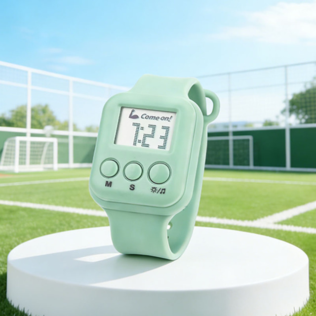 School Accessory Game Student GIft Child Kitchen Small Pomodoro Soccer Theme Countdown Digital Lcd Device Mini Wrist Timer Watch