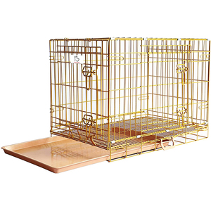 Niche commerciale en métal doré pour chien, grand nid à Impact, accessoire de protection pour chiens et chats, plateau en PP, robuste, en Stock - Product Image 5