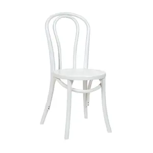 सफेद Thonet Bentwood स्टैकिंग कुर्सी