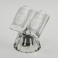 Vente en gros de nouveaux cadeaux islamiques en cristal uniques mots de bricolage logo cadeaux de mariage islamiques en cristal avec base en cristal