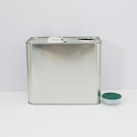 Boîtes en étain carrées vides personnalisées, boîtes en métal pour huile, boîtes en étain pour huile d'olive avec bouchons en plastique pour l'emballage d'huile d'olive et d'huile d'arachide