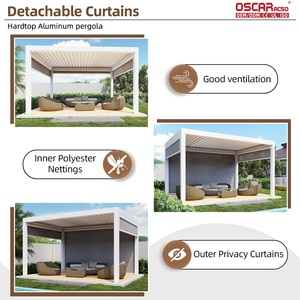 Pergola rétractable moderne pour patio extérieur, <span class=keywords><strong>abri</strong></span> solaire pour <span class=keywords><strong>jardin</strong></span>, <span class=keywords><strong>terrasse</strong></span>, piscine, ou gazebo <span class=keywords><strong>de</strong></span> <span class=keywords><strong>jardin</strong></span> - Product Image 3