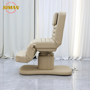 Camilla de Belleza Eléctrica Profesional Siman de 3 Motores con Base Dorada para Extensión de Pestañas, Masajes Faciales y Salón de Belleza - Product Image 6