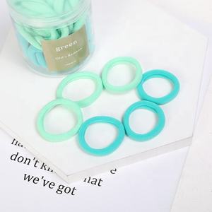 Cinta de goma elástica coreana para niños y adultos, nueva versión en caja, colorida, sin costuras, toalla, anilla para el pelo - Product Image 6