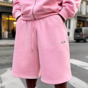 Ensembles pour hommes en gros – Nouveaux ensembles décontractés de haute qualité pour hommes – Ensemble personnalisé en coton 2 pièces : sweat à capuche zippé et <span class=keywords><strong>short</strong></span> - Product Image 4