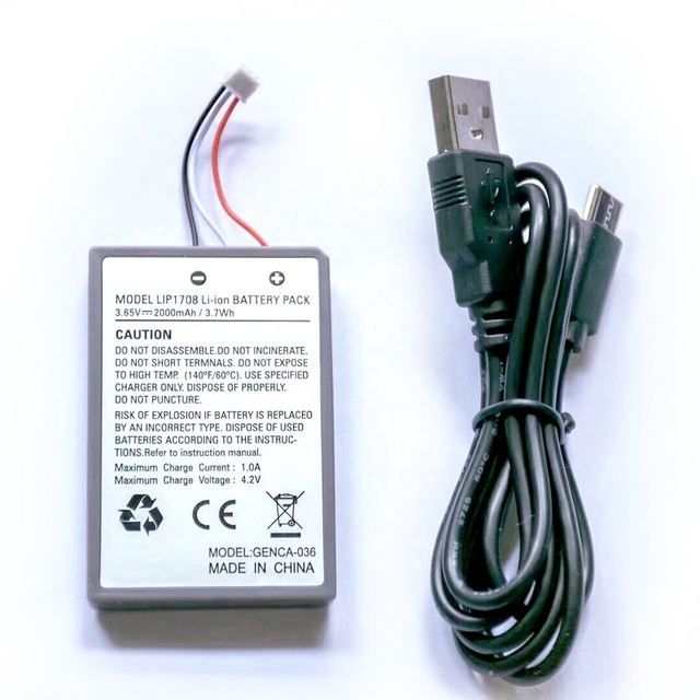 2000mAh Replacement Battery for PS5 Controller Rechargeable Built-in Lithium Battery 3.65V LIP1708
