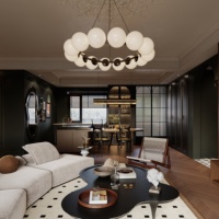Diseño Personalizado Completo para el Hogar, Estilo Clásico Chino, Material de PVC, Resistente a la Humedad, Diseño Interior Elegante y Retro para Villas