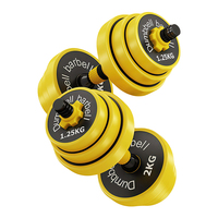 Ensemble d'haltères réglables en caoutchouc cimenté de haute qualité en gros, 10-40 kg, écologique pour l'entraînement à domicile, la remise en forme, la musculation