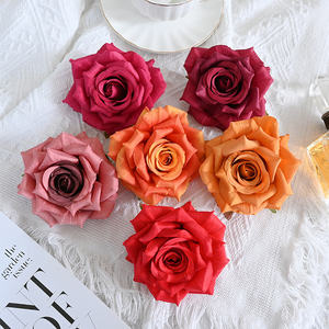 หัวดอกกุหลาบ10ซม. หัวดอกไม้แบบทำมือสำหรับงานแต่งงานที่บ้าน - Product Image 3