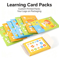 Jeu de cartes éducatif personnalisé avec impression de dessins animés, jeu de mémoire pour enfants, cadeaux d'apprentissage