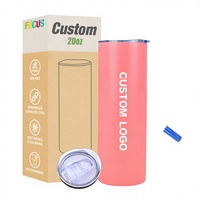 Gobelet isotherme en acier inoxydable de 20 oz à double paroi sous vide, vierge pour sublimation, couleur personnalisable, tasse de voyage