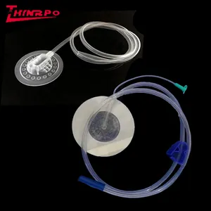 Medical Silicone Sucker Customized High Transparent Silicone Suction Cup for Wound Dressing Kit NPWT Home Silicone Port Pad
