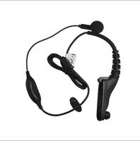 Écouteurs Motorola PMLN6069 pour talkie-walkie, réduction active du bruit (ANC), étanchéité IPX-7, qualité audio supérieure, PTT intégré
