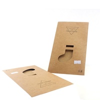 Boîte en carton personnalisée imprimée emballage brun kraft boîte d'emballage chaussettes enveloppe d'emballage kraft