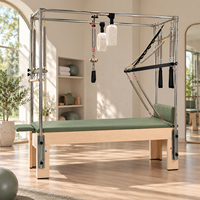Offre Spéciale : Table de Pilates Cadillac Ajustable en Bois d'Érable Massif, Écologique, avec Ressorts en Fil de Piano, Certifiée CE, Usage Commercial