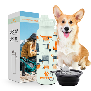 32oz cane mamma isolamento sottovuoto fiaschetta in <span class=keywords><strong>acciaio</strong></span> <span class=keywords><strong>inox</strong></span> a doppia parete bottiglie di acqua - Product Image 2