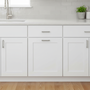 Mobile da Cucina Bianco Stile Shaker Sunique Sydney, Larghezza 15 Pollici, Profondità 24 Pollici, Altezza 34-1/2 Pollici, Anta in MDF, Design Moderno - Product Image 3