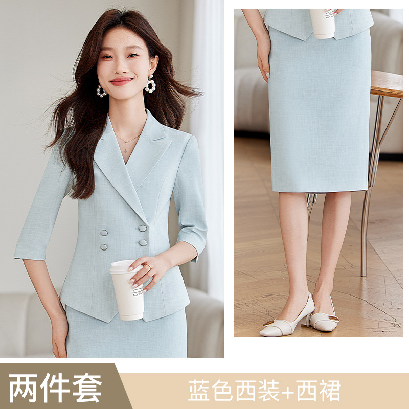 blue suit dress