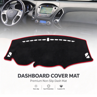 Pour Hyundai Ix35 2010 2011 2012 2013 2014 2015, couvre-tableau de bord antidérapant, accessoire décoratif de protection intérieure, console centrale