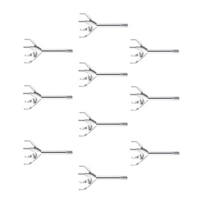 Clous d'oreilles Huazi en acier inoxydable, forme griffe, bijoux de piercing pour cartilage, accessoire unisexe, cadeau, en stock - Product Image 1