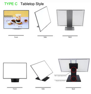 24x16 <span class=keywords><strong>Plexi</strong></span> verre Led boîte à lumière affichage mural Art Photo cadre Led film <span class=keywords><strong>affiche</strong></span> cadre boîte à lumière - Product Image 4