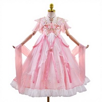 Robe Hanfu d'été pour filles, style chinois, costume de spectacle, robe de princesse pour enfants, fête, danse, anniversaire, ODM, polyester, coupe trapèze