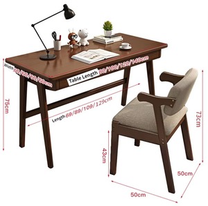Nordic Style <strong>Solid</strong> Wood Desk Student Home Writing European Small Apartment Simple <strong>Computer</strong> Bedroom Study <strong>Table</strong> - Product Image 2