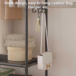 Floor-standing <strong>Simple</strong> Multifunctional Carbon Steel Eco Friendly <strong>Modern</strong> Coat Rack Storage <strong>Shelf</strong> Household Dormitory Clothes - Product Image 5