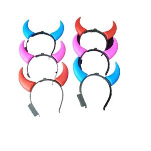 Suministros para fiestas Logotipo personalizado Light Up LED Diadema Banda para el cabello Cuerno <span class=keywords><strong>de</strong></span> buey Colorido Intermitente LED <span class=keywords><strong>Cuernos</strong></span> <span class=keywords><strong>de</strong></span> <span class=keywords><strong>Diablo</strong></span> - Product Image 4