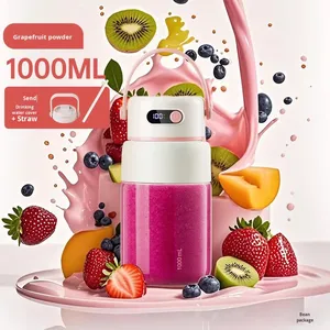 <span class=keywords><strong>Licuadora</strong></span> Portátil Premium <span class=keywords><strong>de</strong></span> Vidrio, Acero Inoxidable, Recargable por USB, Motor Potente para el Hogar, Oficina, Gimnasio, Uso Diario Saludable - Product Image 2