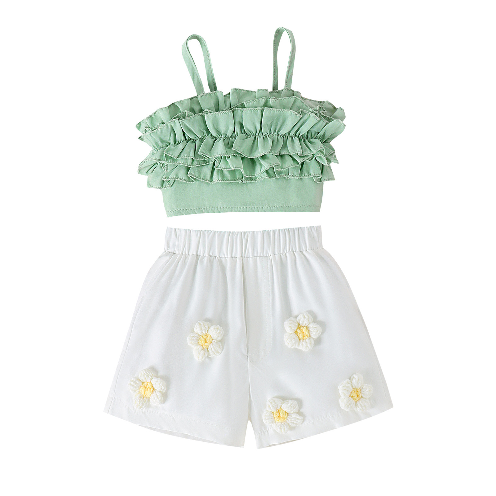 ［新品未使用］JILTU❤︎baby frill foodie New Design Summer Girl Sleeveless Top Children Baby Girl